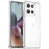 Hybrid Acrylic Tough Shockproof Case for Motorola Moto G56 - Clear (Frame)