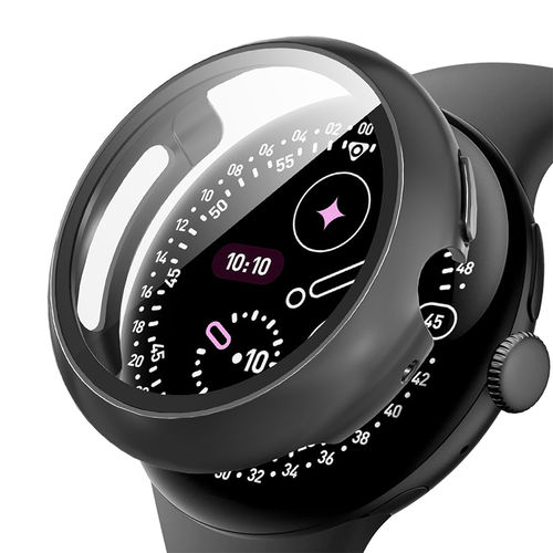 Anti-Scratch Hard Shell Case for Google Pixel Watch 4 (41mm) - Black (Frame)