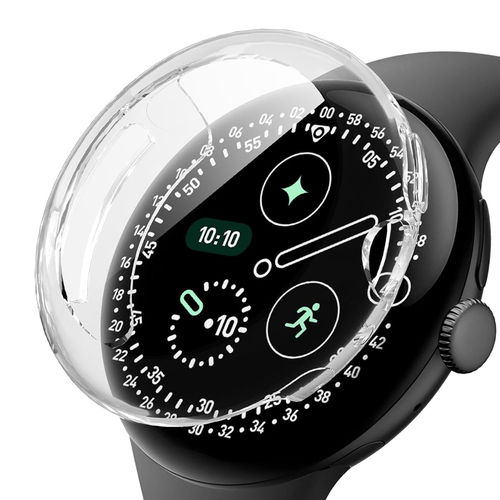 (2-Pack) Flexi Slim Gel Case for Google Pixel Watch 4 (45mm) - Clear