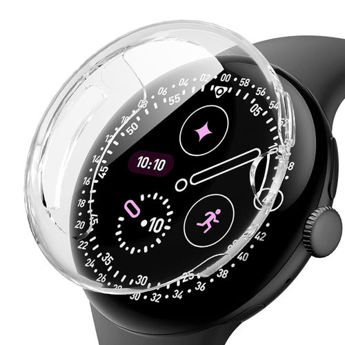 (2-Pack) Flexi Slim Gel Case for Google Pixel Watch 4 (41mm) - Clear