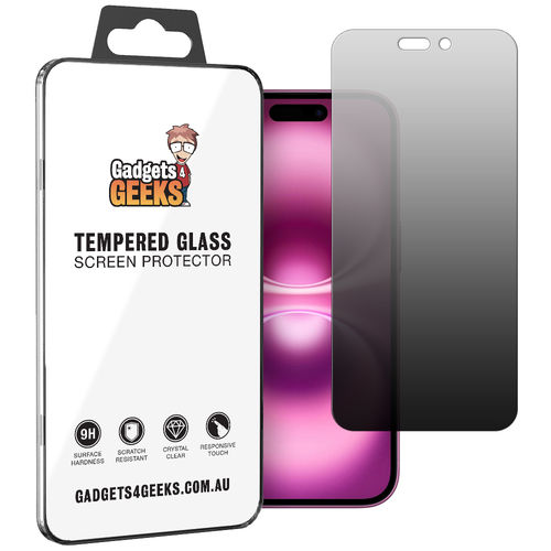 Anti-Spy Privacy Tempered Glass Screen Protector for Apple iPhone 16