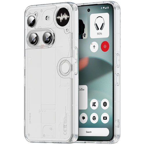 Hybrid Acrylic Tough Shockproof Case for Nothing Phone (3) - Clear (Frame)