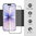 Full Coverage Tempered Glass Screen Protector for Apple iPhone 17 - Black