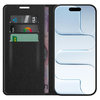 Leather Wallet Case & Card Holder Pouch for Apple iPhone Air - Black