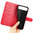 Leather Wallet Case & Card Holder Pouch for Apple iPhone Air - Red