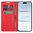 Leather Wallet Case & Card Holder Pouch for Apple iPhone Air - Red