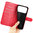 Leather Wallet Case & Card Holder Pouch for Apple iPhone 17 Pro - Red