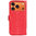 Leather Wallet Case & Card Holder Pouch for Apple iPhone 17 Pro - Red