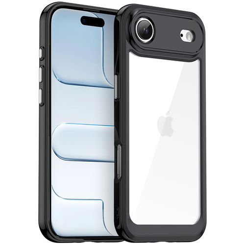 Hybrid Acrylic Tough Shockproof Case for Apple iPhone Air - Black (Frame)