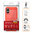 Flexi Slim Carbon Fibre Case for Apple iPhone 17 - Brushed Red