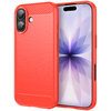 Flexi Slim Carbon Fibre Case for Apple iPhone 17 - Brushed Red