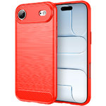 Flexi Slim Carbon Fibre Case for Apple iPhone Air - Brushed Red
