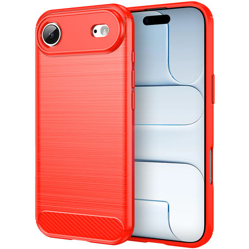 Flexi Slim Carbon Fibre Case for Apple iPhone Air - Brushed Red