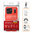 Flexi Slim Carbon Fibre Case for Apple iPhone 17 Pro - Brushed Red