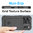 Anti-Shock Grid Texture Shockproof Case for Apple iPhone 17 Pro Max - Black