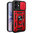 Heavy Duty Shockproof Case / Slide Camera Cover for Apple iPhone 17 - Red