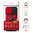Heavy Duty Shockproof Case / Slide Camera Cover for Apple iPhone 17 - Red