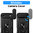 Heavy Duty Shockproof Case / Slide Camera Cover for Apple iPhone Air - Black