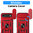 Heavy Duty Shockproof Case / Slide Camera Cover for Apple iPhone Air - Red