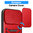 Heavy Duty Shockproof Case / Slide Camera Cover for Apple iPhone 17 Pro Max - Red