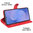 Leather Wallet Case & Card Holder Pouch for Samsung Galaxy S25 FE - Red
