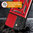 Heavy Duty Shockproof Case / Slide Camera Cover for Samsung Galaxy S25 FE - Red