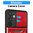 Heavy Duty Shockproof Case / Slide Camera Cover for Samsung Galaxy S25 FE - Red