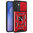 Heavy Duty Shockproof Case / Slide Camera Cover for Samsung Galaxy S25 FE - Red