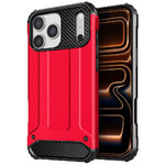 Military Defender Tough Shockproof Case for Apple iPhone 17 Pro - Red