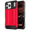 Military Defender Tough Shockproof Case for Apple iPhone 17 Pro - Red