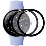 (2-Pack) 3D Curved Screen Protector for Google Pixel Watch 4 (41mm) - Black (Frame)