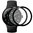 (2-Pack) 3D Curved Screen Protector for Google Pixel Watch 4 (45mm) - Black (Frame)