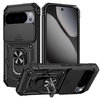 Heavy Duty Shockproof Case / Slide Camera Cover for Google Pixel 10 Pro XL - Black