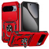 Heavy Duty Shockproof Case / Slide Camera Cover for Google Pixel 10 Pro XL - Red