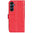 Leather Wallet Case & Card Holder Pouch for Samsung Galaxy A17 5G / 4G - Red