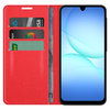 Leather Wallet Case & Card Holder Pouch for Samsung Galaxy A17 5G / 4G - Red