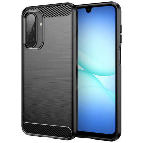 Flexi Slim Carbon Fibre Case for Samsung Galaxy A17 5G / 4G - Brushed Black