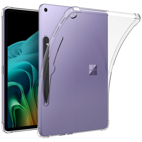 Flexi Gel Shockproof Case for Microsoft Surface Pro 12-inch (2025) - Clear (Gloss Grip)