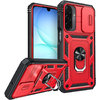 Heavy Duty Shockproof Case / Slide Camera Cover for Samsung Galaxy A17 5G / 4G - Red