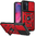Heavy Duty Shockproof Case / Slide Camera Cover for Oppo A54 5G / A74 5G - Red