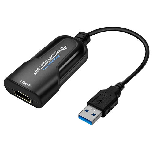 HDMI (Input) to USB 3.0 (Output) UVC HD Video Capture Card Adapter