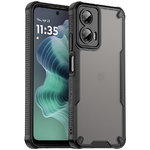 Hybrid Shield Tough Shockproof Case for Motorola Moto G35 - Black (Frame)