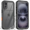 RedPepper Extreme Waterproof Case for Apple iPhone 16 - Black (Clear)