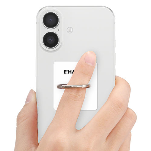 Haweel 360 Rotating Finger Ring Holder / Desk Stand (2-Pack) for Mobile Phone - White