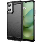 Flexi Slim Carbon Fibre Case for Motorola Moto G06 - Brushed Black