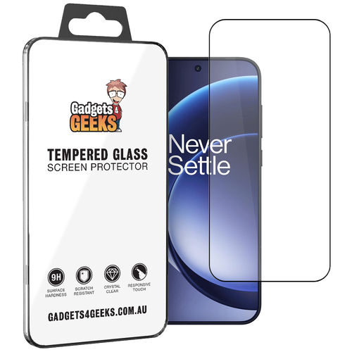 Full Coverage Tempered Glass Screen Protector for OnePlus 15 - Black