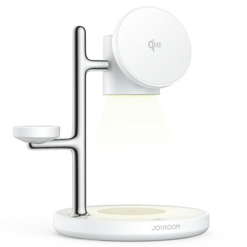 Joyroom (4-in-1) Qi2 Magnetic Wireless Charging Station (Night Light) for Phone / Watch / Earbuds