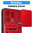Heavy Duty Shockproof Case / Slide Camera Cover for Oppo Find X9 - Red