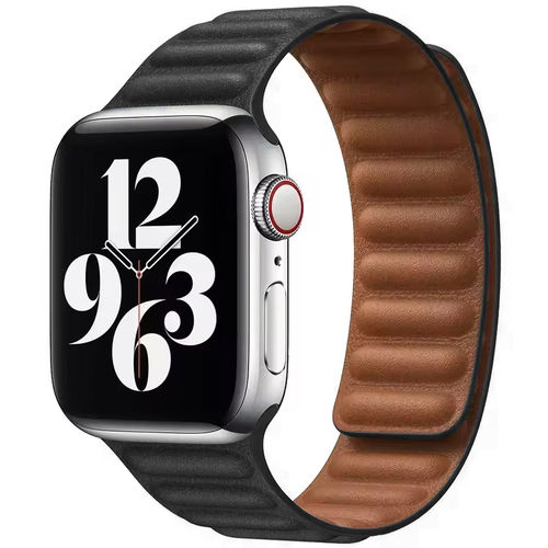 Magnetic Link Band Loop Strap for Apple Watch 42mm / 44mm / 45mm / 46mm / Ultra 49mm - Black / Brown