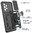 Heavy Duty Shockproof Case / Slide Camera Cover for Samsung Galaxy A33 5G - Black